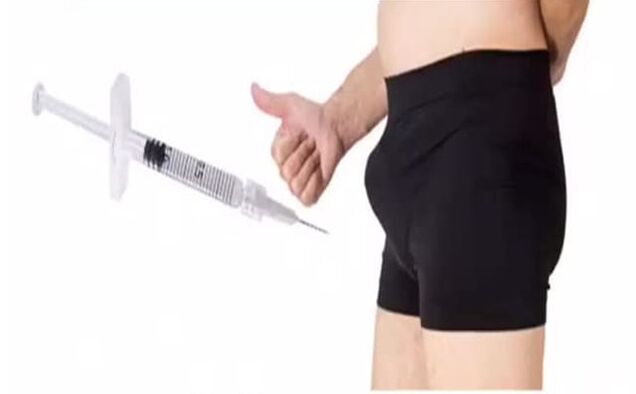 Wstrzyknięcie w penisie